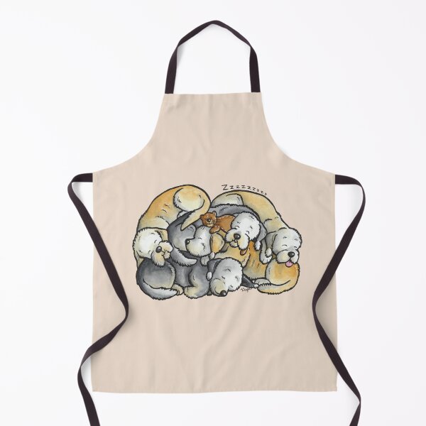 Item preview, Dandie Dinmont Terrier dogs (sleeping pile) designed and sold by animalartbyjess.