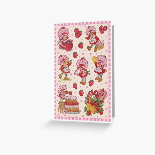 strawberry shortcake greeting cards