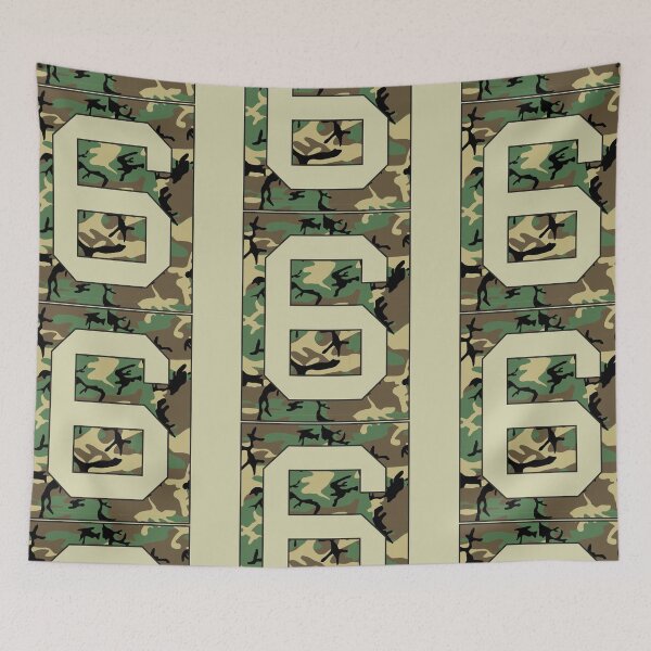 Item preview, Number "6" Military Camo Stencil font designed and sold by 65 MCMLXV.