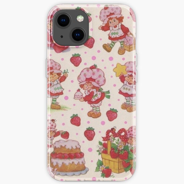 sablé aux fraises vintage Coque souple iPhone