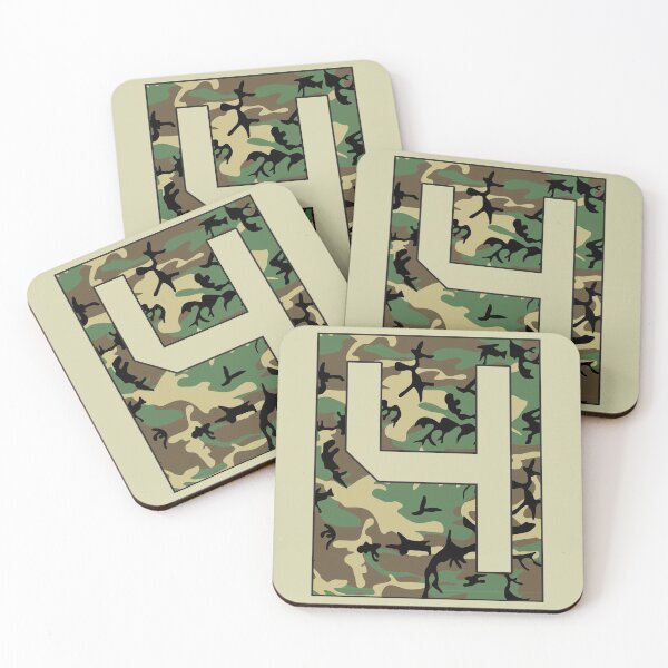 Item preview, Number "4" Military Camo Stencil font designed and sold by 65 MCMLXV.