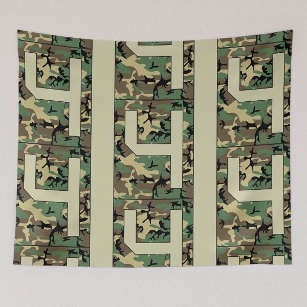 Item preview, Number "4" Military Camo Stencil font designed and sold by 65 MCMLXV.
