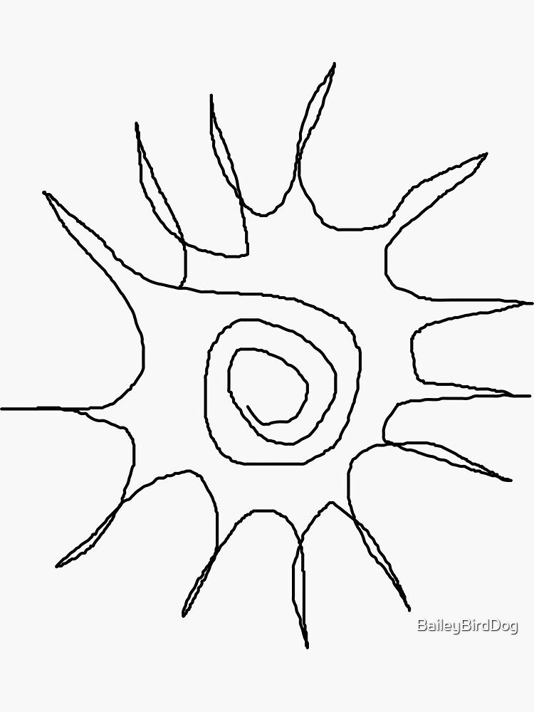 Abstract Sun Black & White by BaileyBirdDog