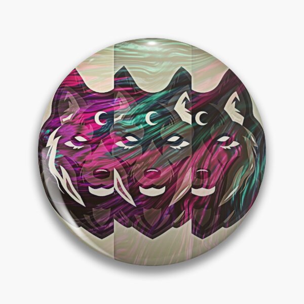 Item preview, Multicoloured wolf with abstract background designed and sold by Simi2020.