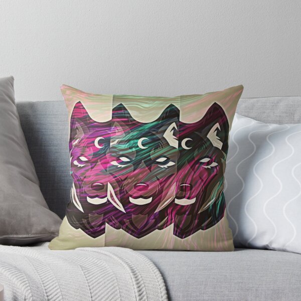 Item preview, Multicoloured wolf with abstract background designed and sold by Simi2020.