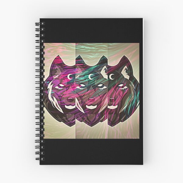 Item preview, Multicoloured wolf with abstract background designed and sold by Simi2020.