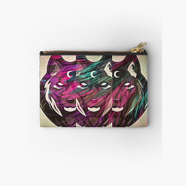 Item preview, Multicoloured wolf with abstract background designed and sold by Simi2020.