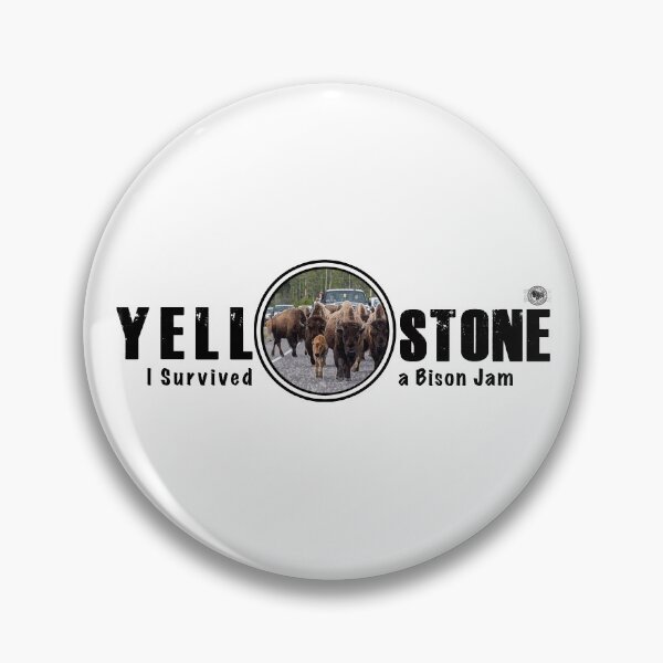 Item preview, I Survived a Bison Jam, Yellowstone National Park - bison designed and sold by SmyrnaBuffalo.