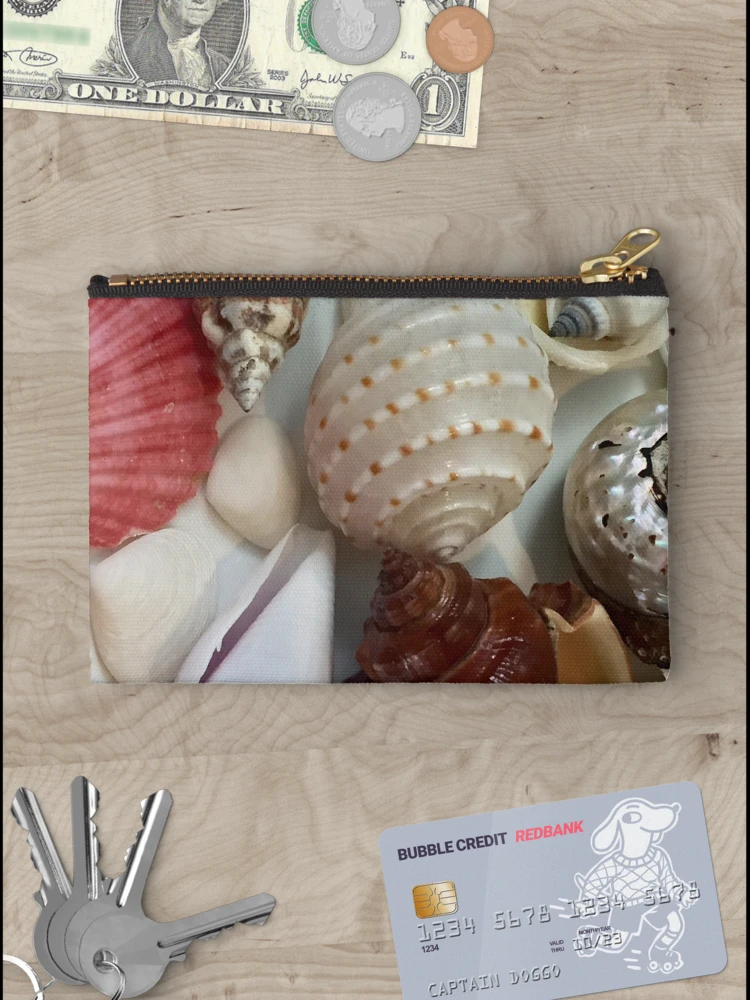 Thumbnail 3 of 4, Zipper Pouch, Colorful Sea Shell Collection designed and sold by StudioKDesign.