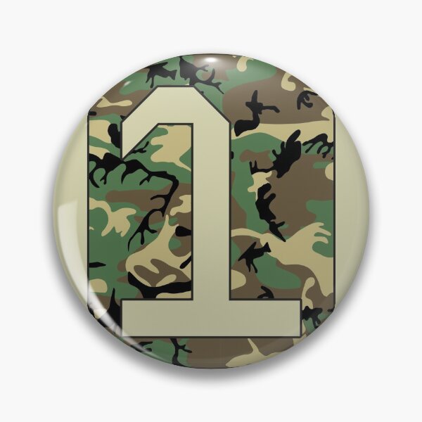 Item preview, Number "1" Military Camo Stencil font designed and sold by 65 MCMLXV.