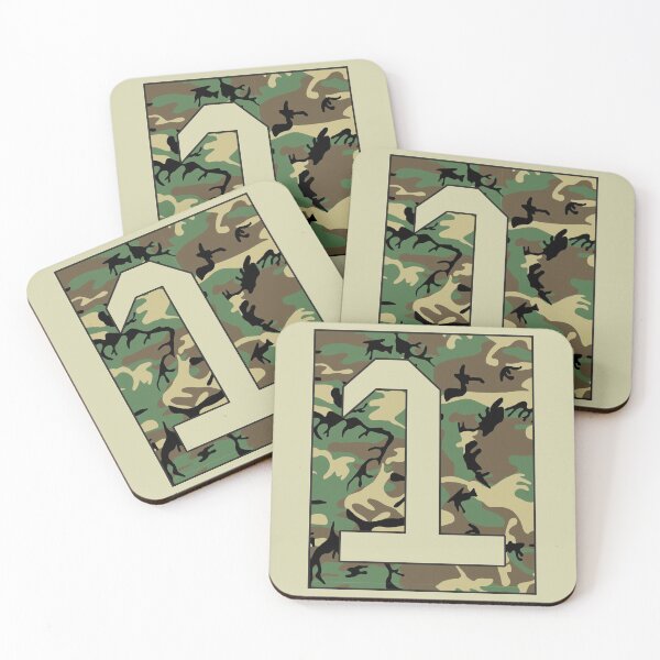 Item preview, Number "1" Military Camo Stencil font designed and sold by 65 MCMLXV.