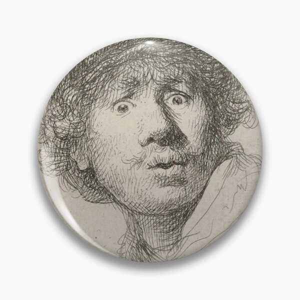 Item preview, Rembrandt - Self-portrait with Beret, Wide Eyed - BigArt designed and sold by BigArt.