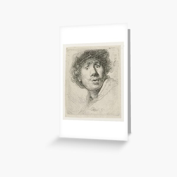 Item preview, Rembrandt - Self-portrait with Beret, Wide Eyed - BigArt designed and sold by BigArt.
