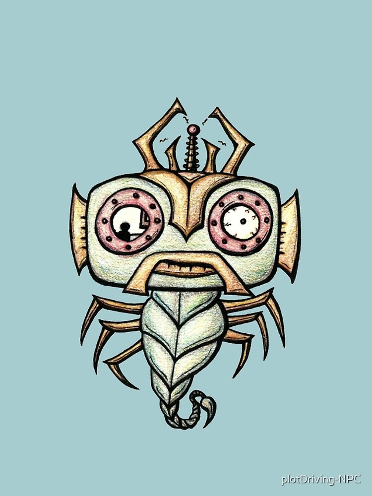 Thumbnail 4 of 4, iPhone Case, Fish Bug Bot designed and sold by plotDriving-NPC.