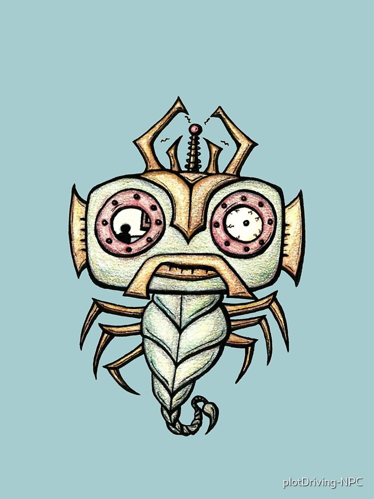 Thumbnail 5 of 5, A-Line Dress, Fish Bug Bot designed and sold by plotDriving-NPC.