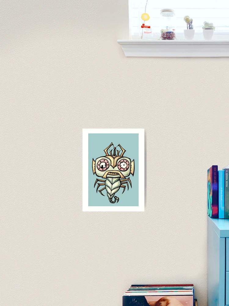 Thumbnail 2 of 3, Art Print, Fish Bug Bot designed and sold by plotDriving-NPC.