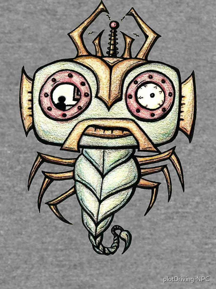 Thumbnail 6 of 6, Lightweight Sweatshirt, Fish Bug Bot designed and sold by plotDriving-NPC.
