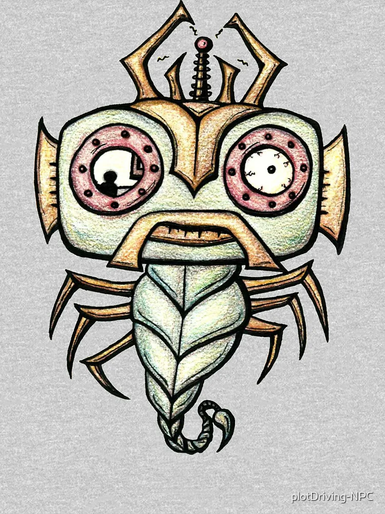 Thumbnail 6 of 6, Pullover Hoodie, Fish Bug Bot designed and sold by plotDriving-NPC.