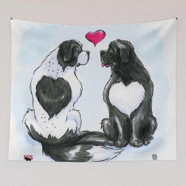 Item preview, Newfy LOVE designed and sold by S.O.S.  Terre-neuve Québec Newf Rescue.