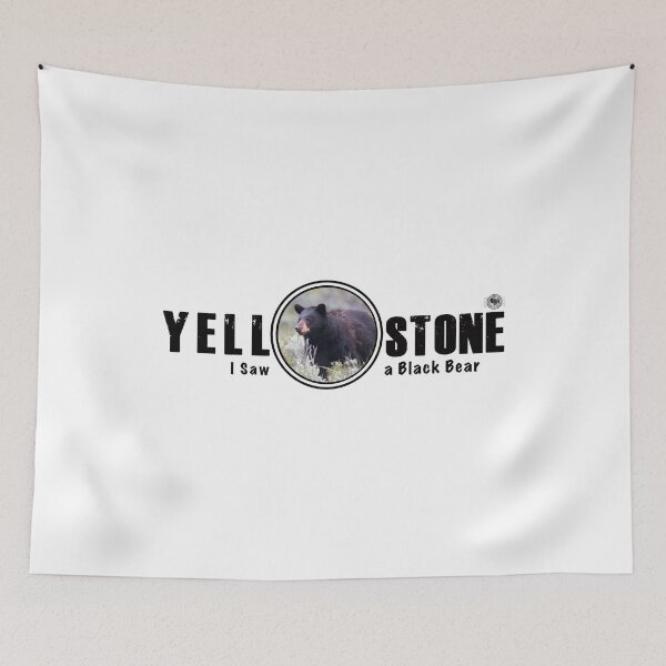 Item preview, I Saw a Black Bear, Yellowstone National Park - black bear designed and sold by SmyrnaBuffalo.