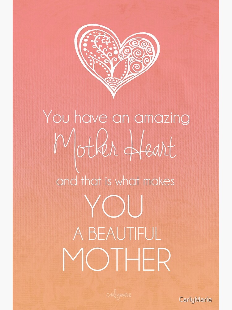 Amazing Mother Heart | Greeting Card