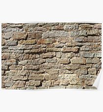 stone masonry fortress wall Poster