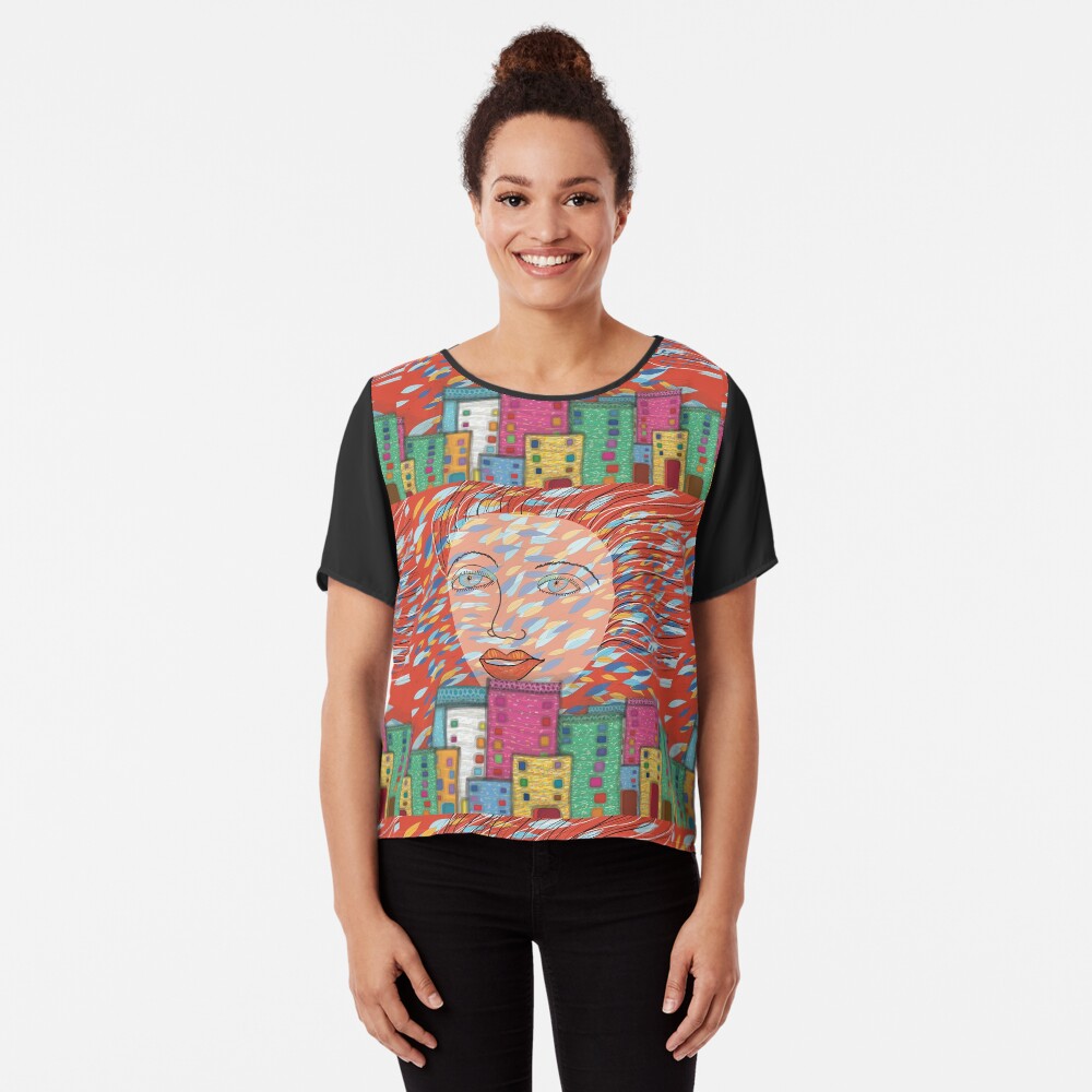 The Spirit of Autumn Chiffon Top
