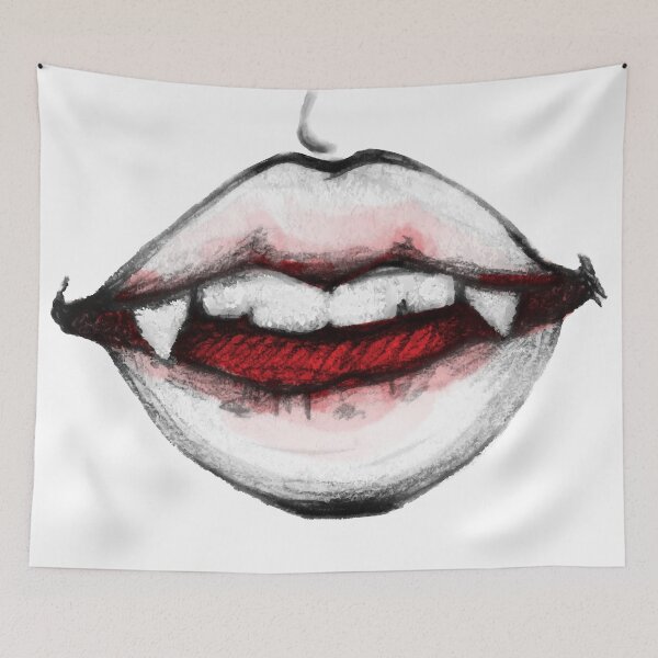 Item preview, Red Vampire Teeth Halloween designed and sold by JJLosh.