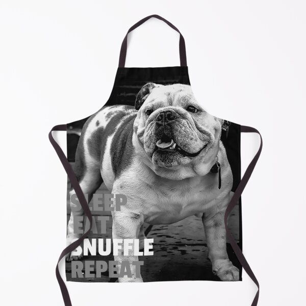 Item preview, Sleep, Eat, Snuffle, Repeat - English Bulldog. Black and White designed and sold by JellyBeenzz.