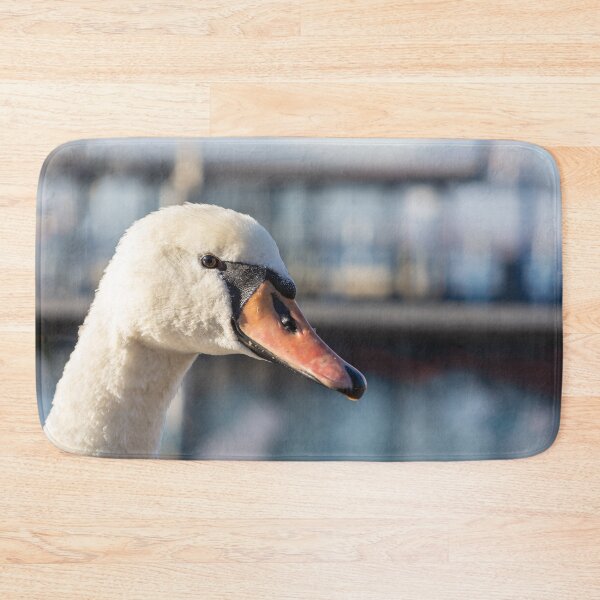 Item preview, Close up portrait of great white swan designed and sold by brambillasimone.