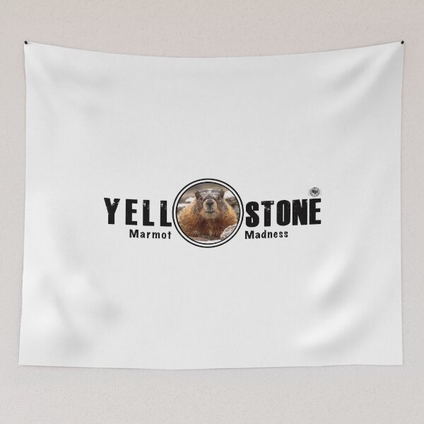 Item preview, Marmot Madness, Yellowstone National Park - marmot designed and sold by SmyrnaBuffalo.