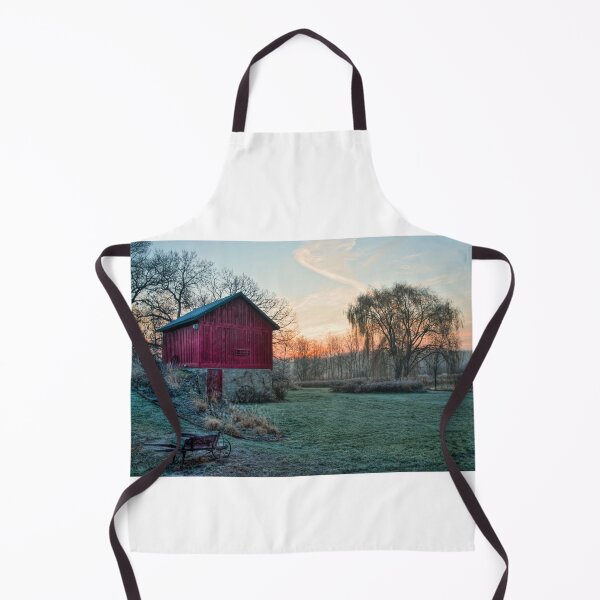 Artikelvorschau, Frosty Red Barn entworfen und verkauft von FlashBulbPhoto.