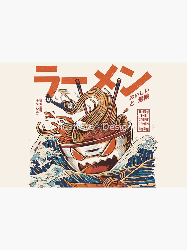 The Great Ramen off Kanagawa by ilustrata