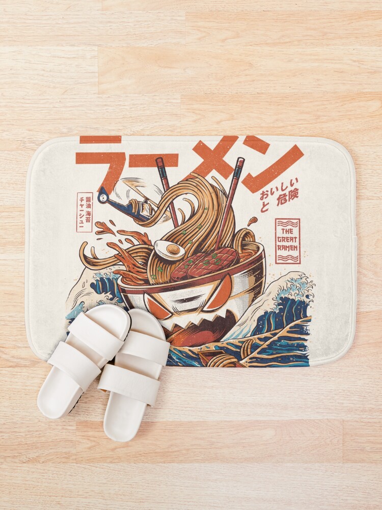 Alternate view of The Great Ramen off Kanagawa Bath Mat