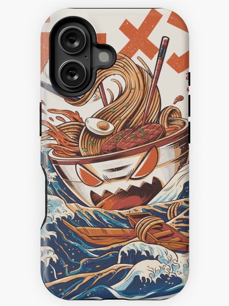 Thumbnail 1 of 4, iPhone Case, The Great Ramen off Kanagawa designed and sold by ilustrata.