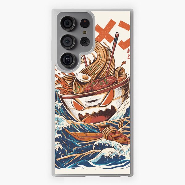 Aperçu de l'œuvre Le grand Ramen au large de Kanagawa créée et vendue par Ilustrata®.