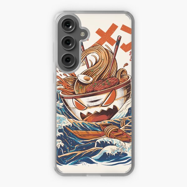 Aperçu de l'œuvre Le grand Ramen au large de Kanagawa créée et vendue par Ilustrata®.