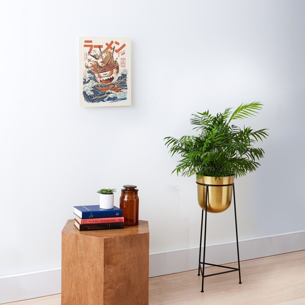 The Great Ramen off Kanagawa Mounted Print