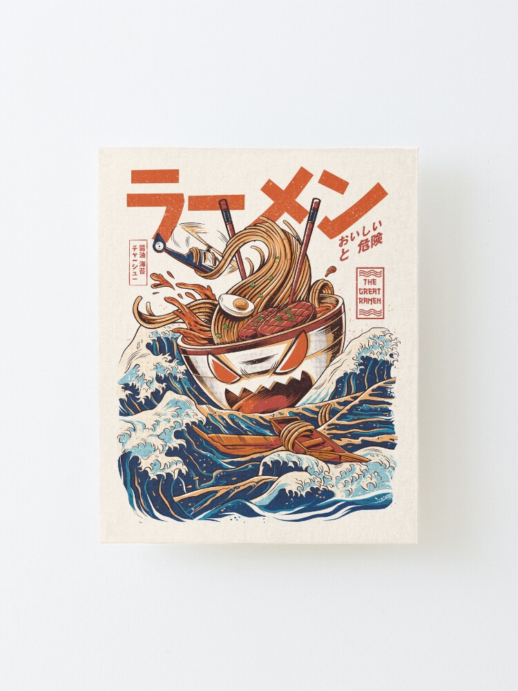 Alternate view of The Great Ramen off Kanagawa Mounted Print