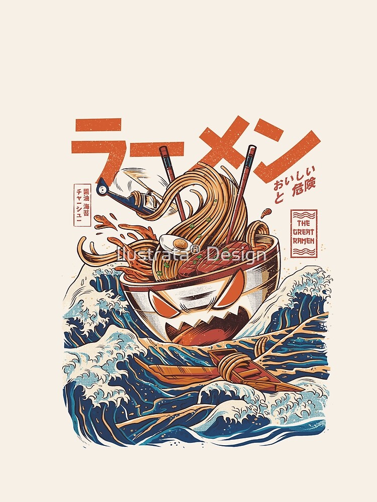 The Great Ramen off Kanagawa by ilustrata
