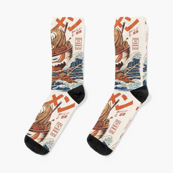 The Great Ramen off Kanagawa Socks