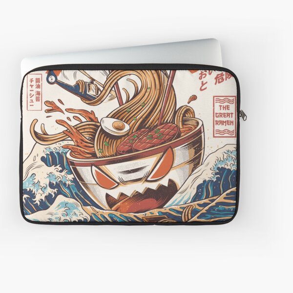 The Great Ramen off Kanagawa Laptop Sleeve