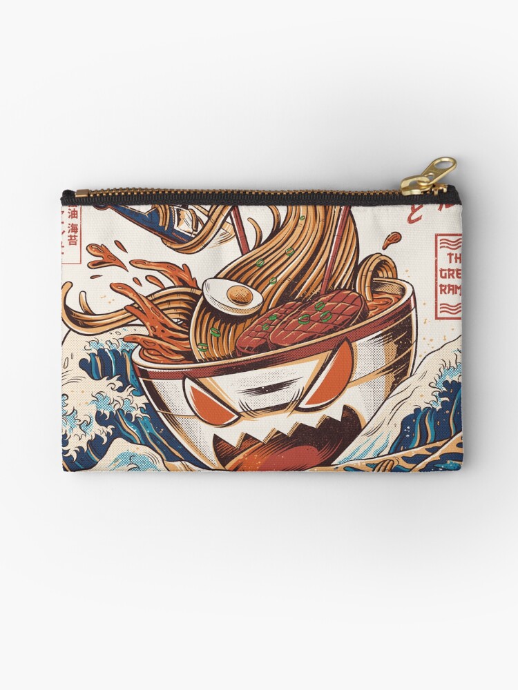 Thumbnail 1 of 4, Zipper Pouch, The Great Ramen off Kanagawa designed and sold by Ilustrata Design.