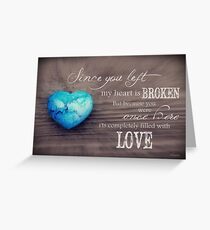 Broken Heart Full of Love Greeting Card