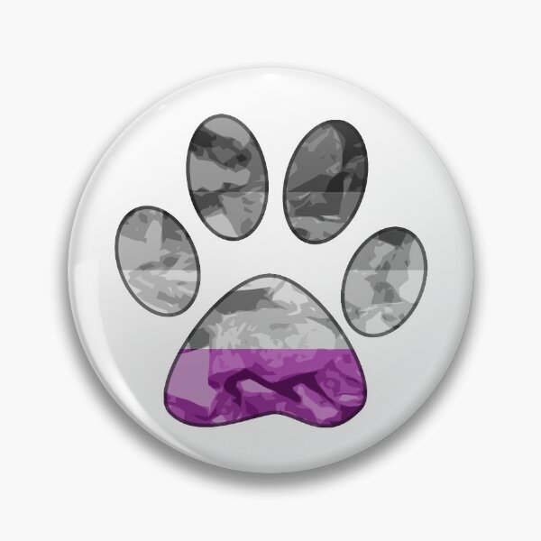 Item preview, Asexual Pride Paw Sticker Pin Face Mask designed and sold by AbstruseArtisan.