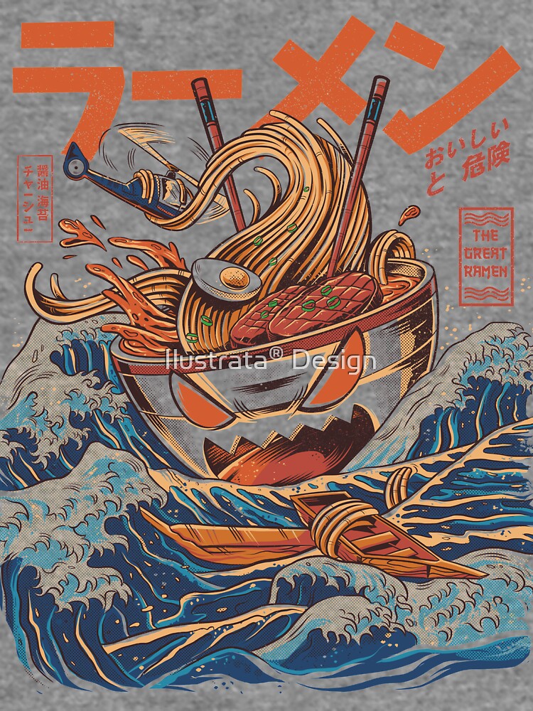 The Great Ramen off Kanagawa by ilustrata