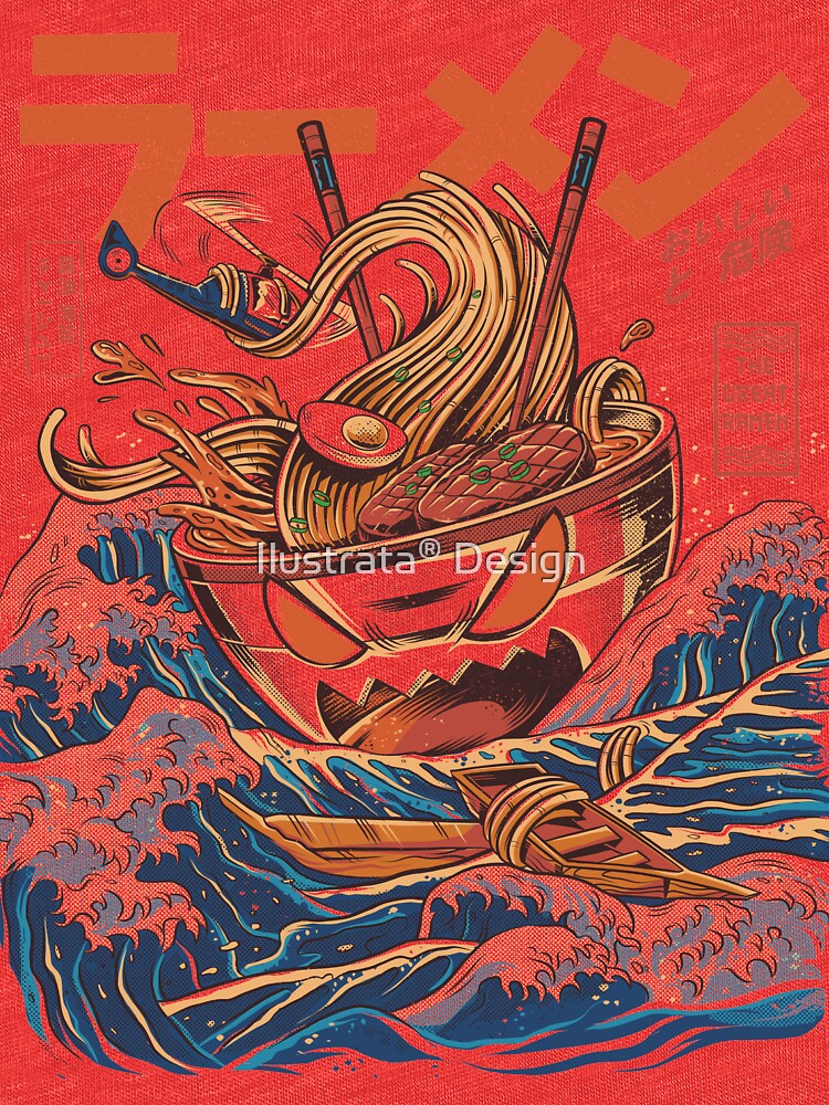 The Great Ramen off Kanagawa by ilustrata