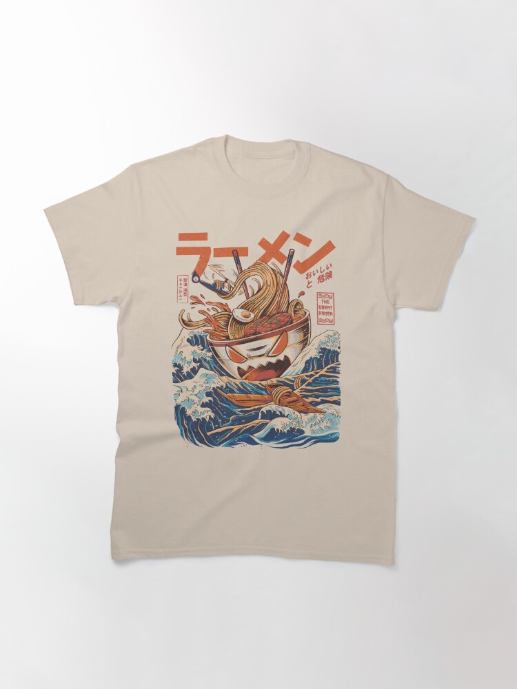 Classic T-Shirt, The Great Ramen off Kanagawa designed and sold by Ilustrata Design