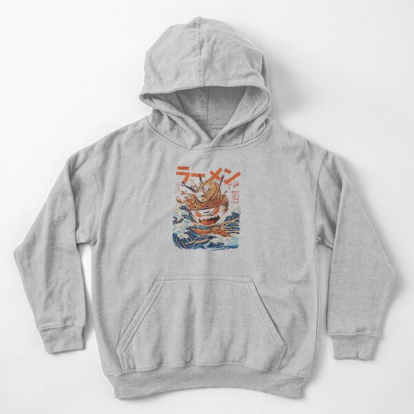 El gran ramen de Kanagawa Sudadera con capucha para niños