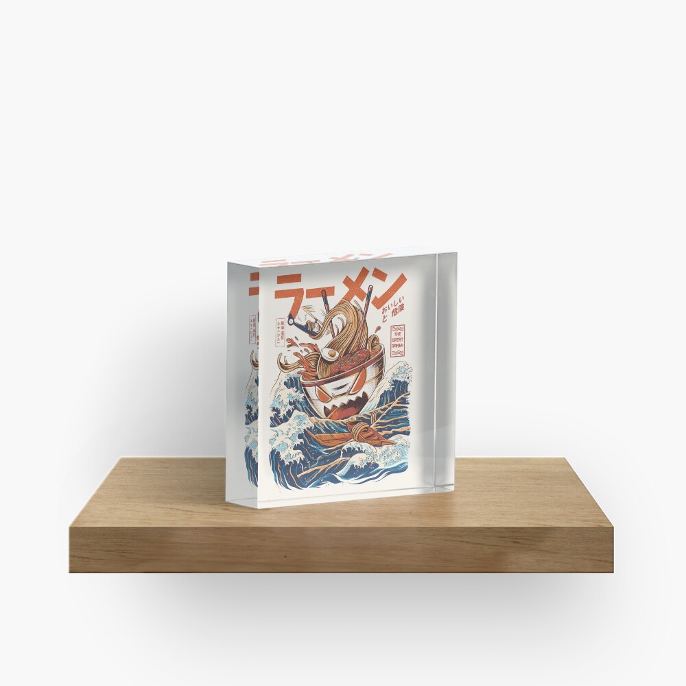 The Great Ramen off Kanagawa Acrylic Block